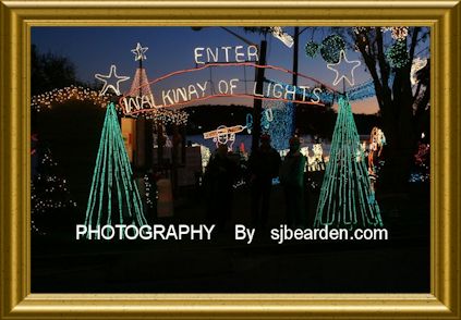 marble falls walkway of lights start photo